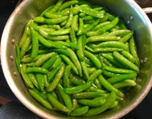 Cooked Sugar Snap Peas