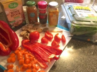 super spicy sausage and veggie soup ingredients
