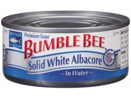 “Canned tuna, especially white, tends to be high in mercury
